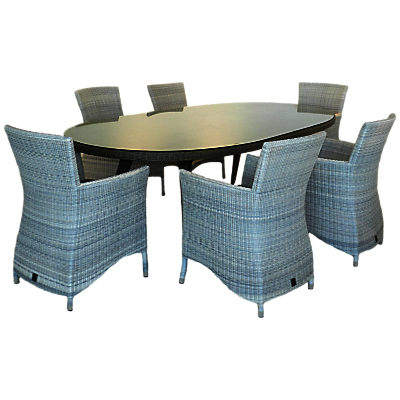 4 Seasons Outdoor Sheraton 6-Seater Oval Dining Set